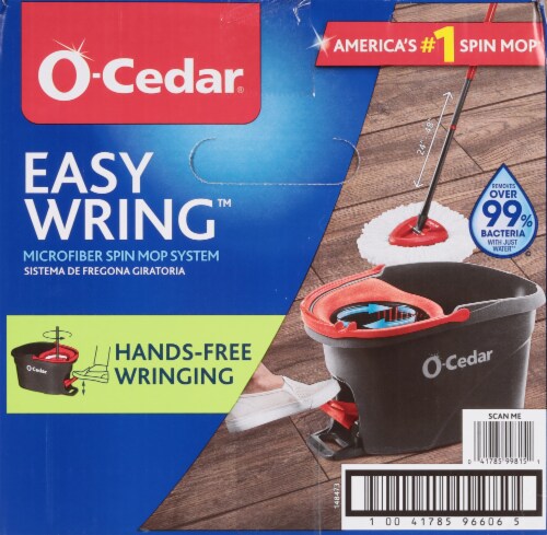O-Cedar® Microfiber EasyWring™ Spin Mop & Bucket System Box Perspective: right