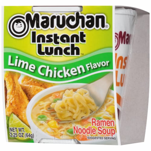 Maruchan Instant Lunch Lime Chicken Flavor Ramen Noodle Soup Perspective: right