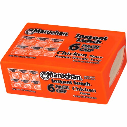 Maruchan Instant Lunch Chicken Flavor Ramen Noodle Soup 6 Count Perspective: right