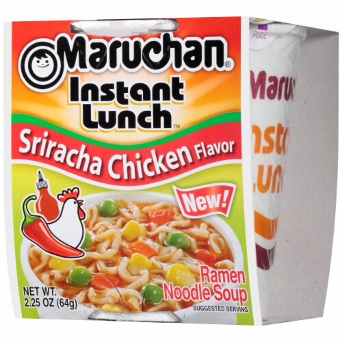 Maruchan Instant Lunch Sriracha Chicken Flavor Ramen Noodle Soup Perspective: right