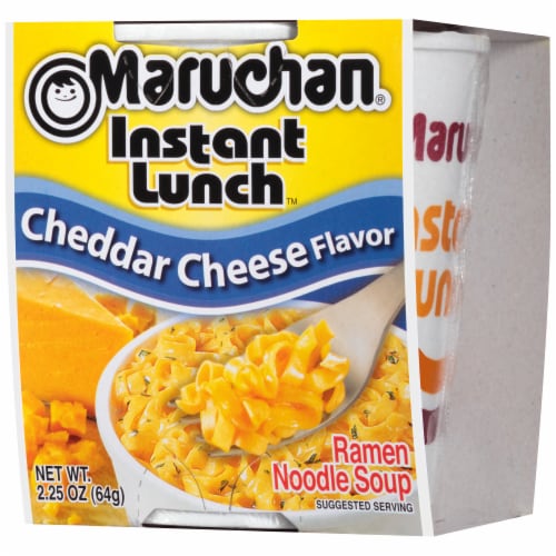 Maruchan Instant Lunch Chedder Cheese Flavor Ramen Noodle Soup Perspective: right