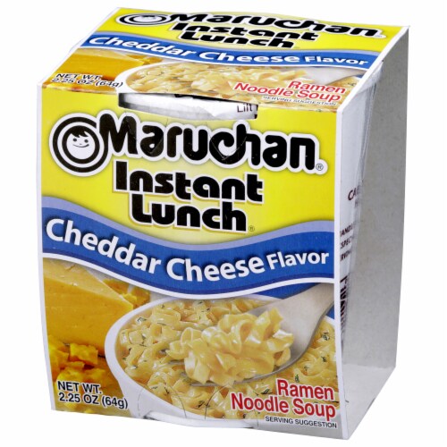 Maruchan Instant Lunch Chedder Cheese Flavor Ramen Noodle Soup Perspective: right