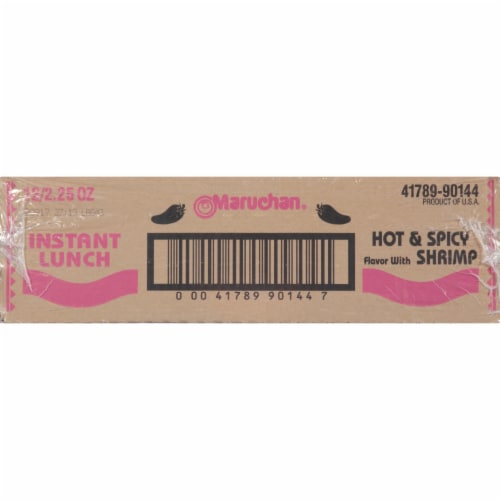 Maruchan Instant Lunch Hot & Spicy Shrimp Flavor Ramen Noodle Soup Perspective: right