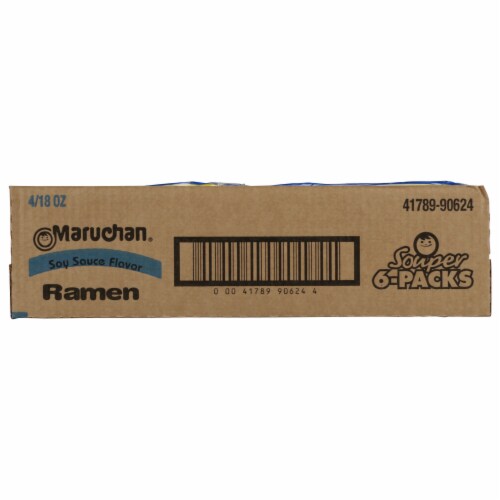 Maruchan Oriental Flavor Souper 6-Pack Ramen Noodle Soup Perspective: right