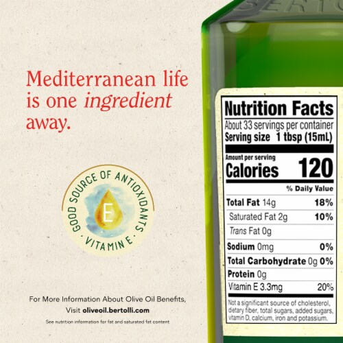Bertolli Extra Virgin Olive Oil, Rich Taste Perspective: right