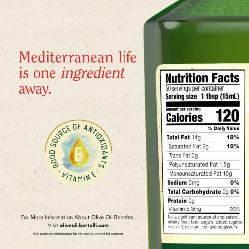 Bertolli Extra Virgin Olive Oil Rich Taste - 25.4oz Perspective: right
