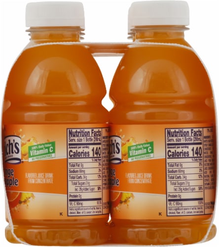 Welch's Orange Pineapple Juice Perspective: right