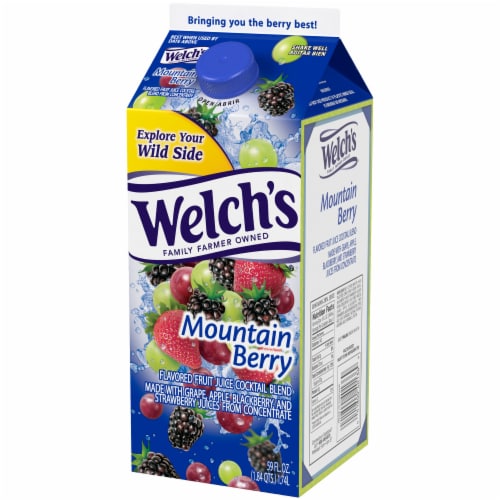 Welch's Mountain Berry Flavored Fruit Juice Cocktail Blend Perspective: right