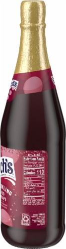 Welch's® Sparkling Red Grape Non-Alcoholic Juice Cocktail Perspective: right
