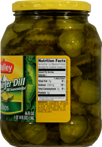 Nalley Hamburger Dill Chips Perspective: right