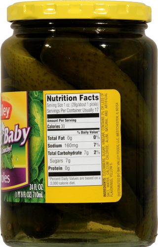 Nalley Sweet Baby Whole Pickles Perspective: right