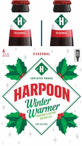 Harpoon® Winter Warmer Cinnamon & Nutmeg Holiday Ale Perspective: right