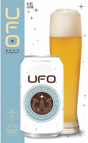 UFO Beer Company™ Winter Blonde Winter Seasonal Ale Perspective: right