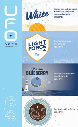 UFO Brewing Company™ Northern Lights Winter Mix Beer Perspective: right