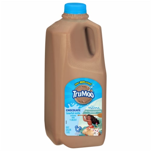 TruMoo 1% Lowfat Chocolate Milk Perspective: right