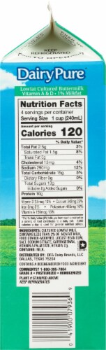Dairy Pure® Lowfat Cultured Buttermilk Perspective: right