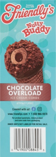 Friendly's® Nutty Buddy Chocolate Overload Ice Cream Cones Perspective: right