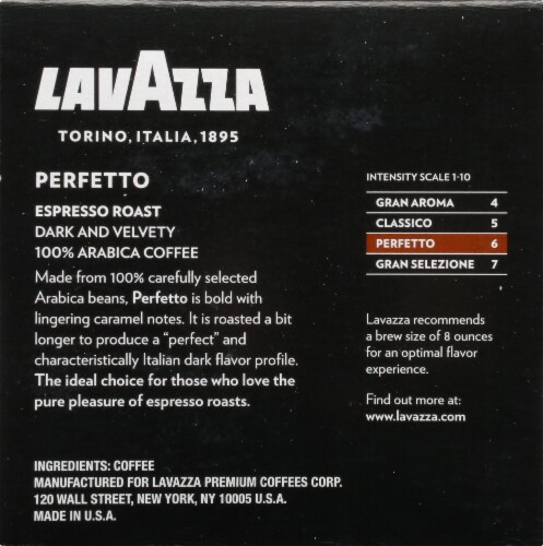 LavAzza Espresso Italiano Ground Coffee KCup Box, 10 ct / 0.34 oz - Harris  Teeter