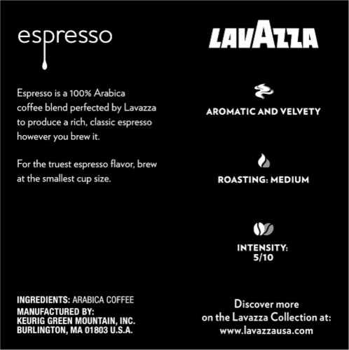 LavAzza Perfetto Dark Roast K-Cup Coffee Pods Perspective: right