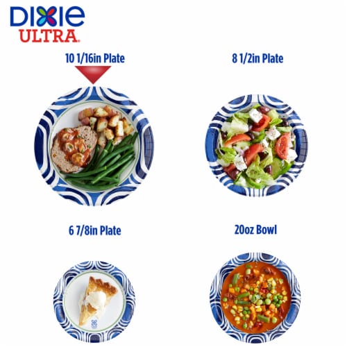 Dixie Ultra® Paper Plates 10 Inch Disposable Plate Perspective: right