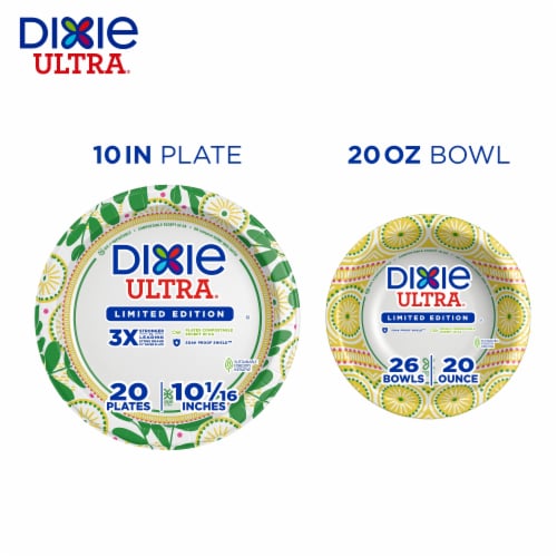 Dixie 8.5-Inch Everyday Printed Paper Plates, 90 ct / 8.5 in - Baker's