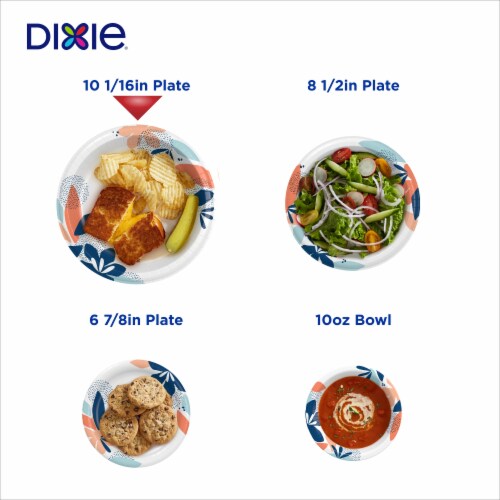 Dixie® 10-Inch Paper Plates Perspective: right