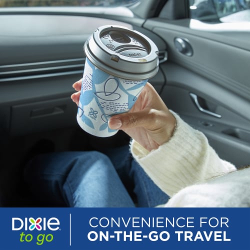 Dixie® To Go Insulated Paper Cups with Lids Perspective: right