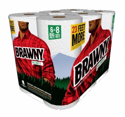 Brawny Full Sheet Big Roll Paper Towels Perspective: right
