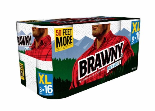 Brawny Pick-A-Size XL Roll Paper Towels Perspective: right