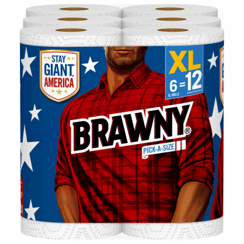 Brawny Pick-A-Size XL Roll Paper Towels Perspective: right