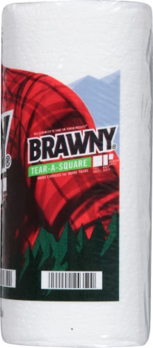 Brawny® Tear-A-Square® Double Roll Paper Towels Perspective: right