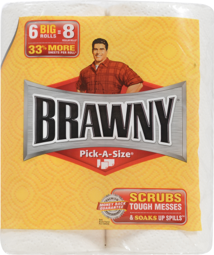 Brawny Pick-A-Size Big Roll Paper Towels Perspective: right
