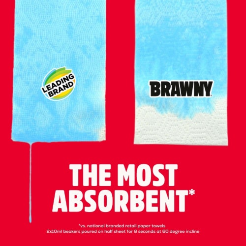 Brawny® Tear-A-Square® 3-Ply Paper Towel Triple Rolls Perspective: right