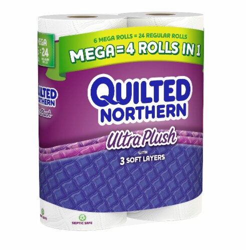 Quilted Northern Toilet Paper Bath Tissue Perspective: right
