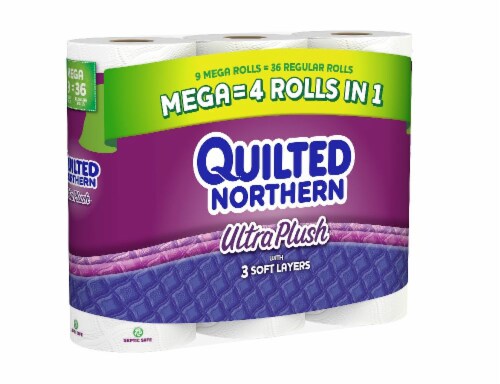 Quilted Northern Toilet Paper Bath Tissue Perspective: right