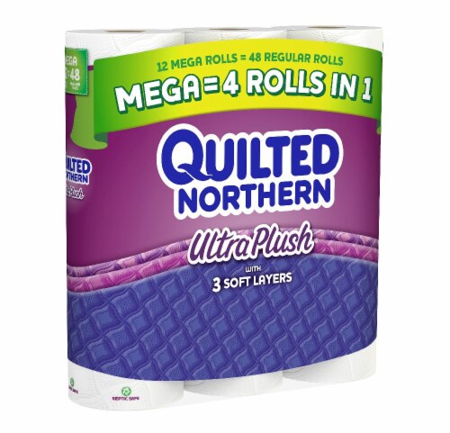 Quilted Northern Toilet Paper Bath Tissue Perspective: right