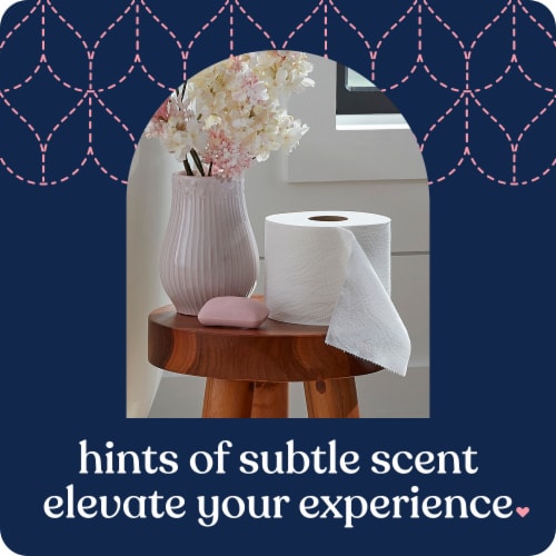 Quilted Northern Ultra Plush® Sweet Lilac & Vanilla Scented Tube Soft Toilet Paper Perspective: right