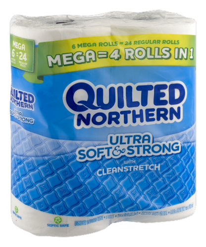 Quilted Northern Ultra Soft & Strong Mega Roll Bath Tissue Perspective: right