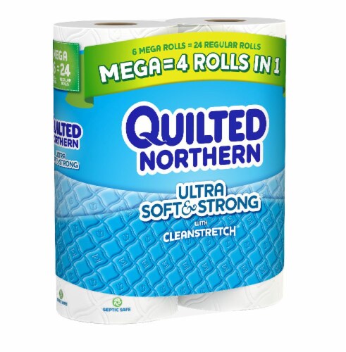 Quilted Northern Toilet Paper Bath Tissue Perspective: right