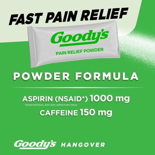 Goody’s Berry Citrus Boost Hangover Fast Pain Relief Powder Stick Packs Perspective: right