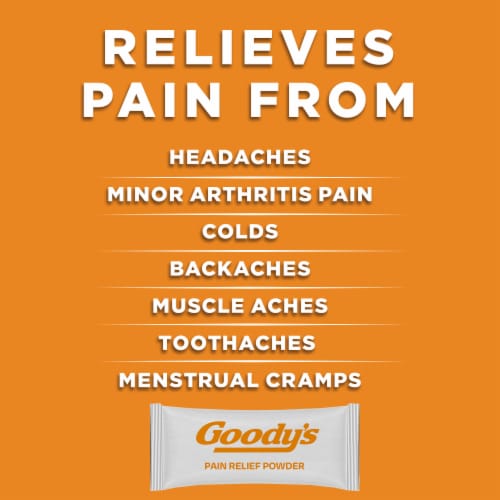 Goody's Cool Orange Pain Relief Powders Perspective: right