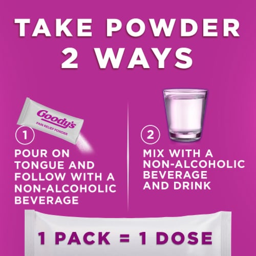 Goody's Mixed Fruit Blast Pain Relief Powders Perspective: right