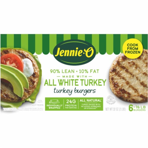 Jennie-O® Frozen All-White Turkey Burgers Perspective: right
