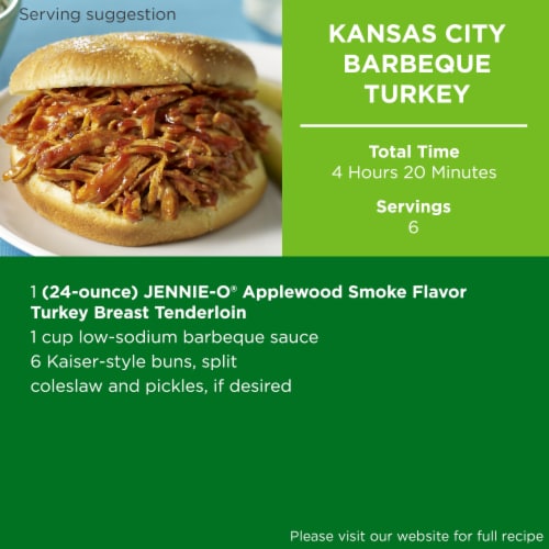 Jennie-O® Applewood Smoke Flavor Turkey Breast Tenderloins - 24 Oz Perspective: right