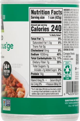 Gardein Vegan Plant-Based Saus'ge & Minestrone Soup Perspective: right