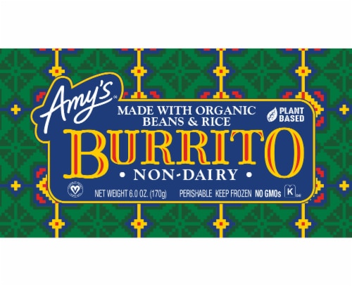 Amy's Non-Dairy Bean & Rice Burrito Perspective: right