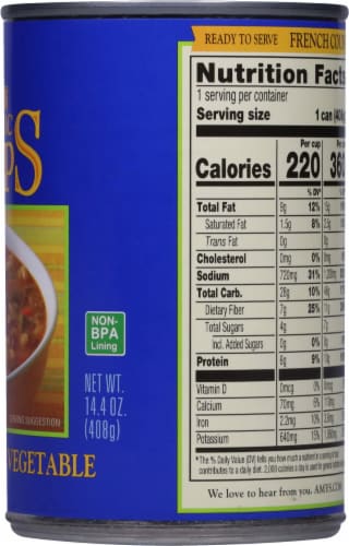 Amy's® Organic Hearty French Country Vegetable Soup Perspective: right