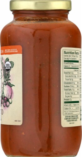 Amy's Organic Tomato Basil Pasta Sauce Perspective: right