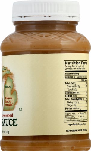 Omena Organics Unsweetened Applesauce Perspective: right