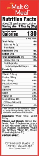 Malt-O-Meal® Original Quick Cooking Hot Wheat Cereal Perspective: right